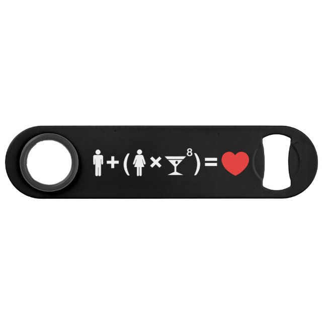 Die Liebe-Gleichung für Frauen Speed Flaschenöffner (Vorderseite (Horizontal))