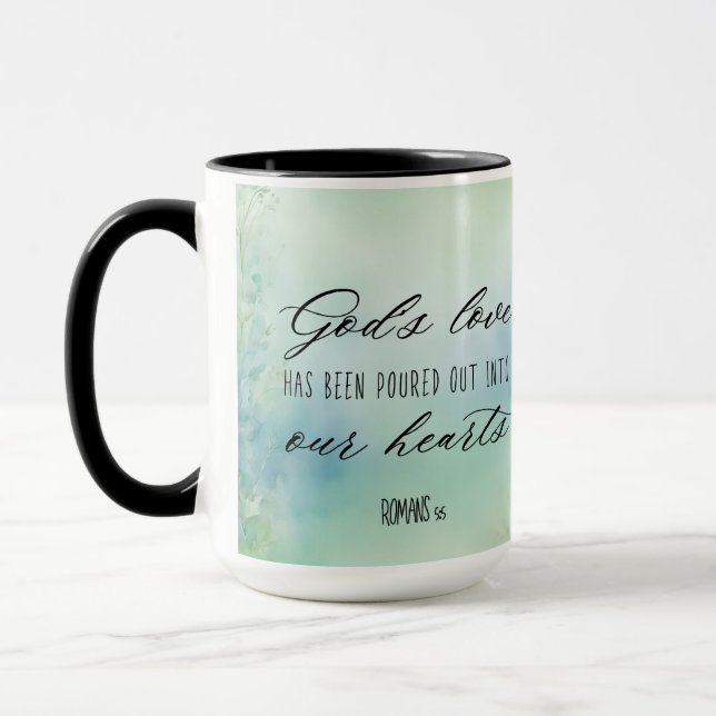 Die Liebe Gottes der Römer wurde in unser Herz geg Tasse (Links)