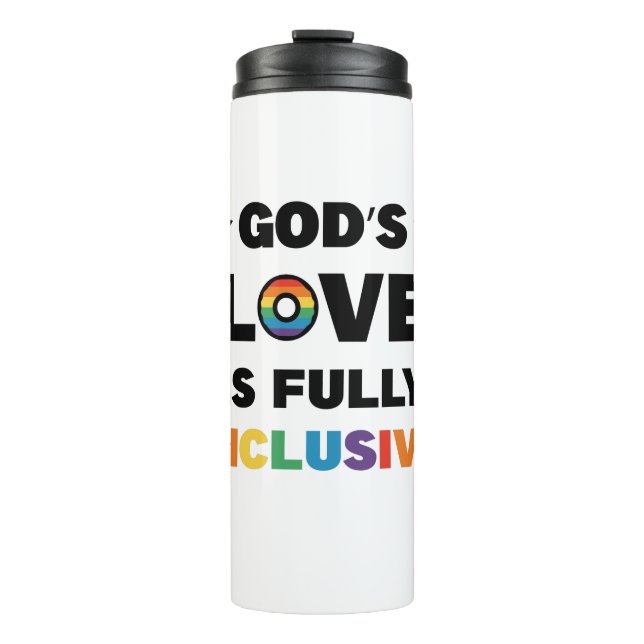 Die Liebe Gottes ist ein Monat voller inklusiver G Thermosbecher (Vorderseite)