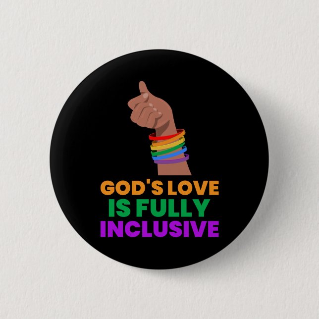 Die Liebe Gottes ist inklusiv Button (Vorderseite)