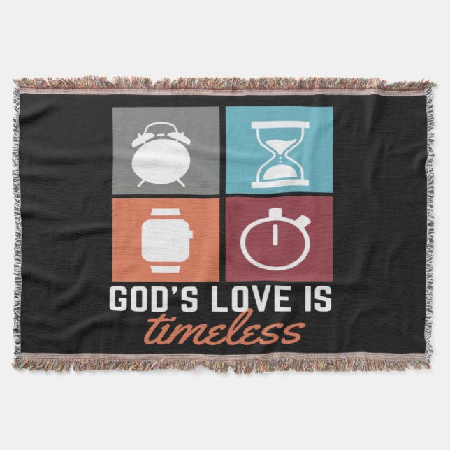 Die Liebe Gottes ist zeitlos Christliche Knochende Decke (Vorderseite)