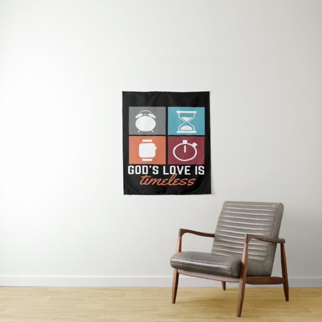 Die Liebe Gottes ist zeitlos Wandteppich (Beispiel)