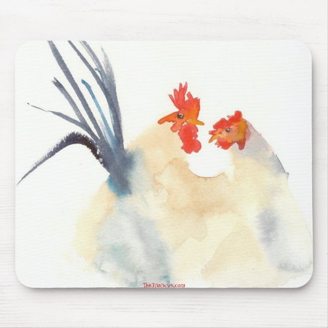 Die Liebe-Hühner Mousepad (Vorne)
