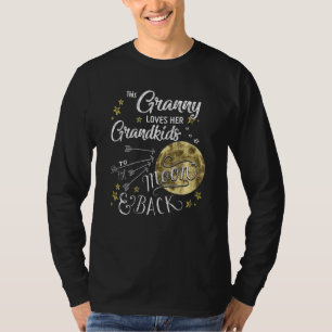 Die Liebe ihrer Enkelkinder auf den Mond T-Shirt