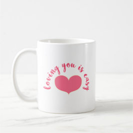 Die Liebe ist ein einfacher romantischer Zitat Val Kaffeetasse