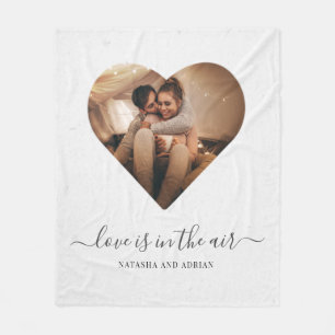 Die Liebe liegt im Foto der "Air Happy Valentines" Fleecedecke