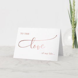 die Liebe meines Lebens valentine/ Jubiläum Liebe Karte