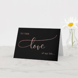die Liebe meines Lebens valentine/ Jubiläum Liebe Karte