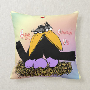 Die Liebe-Nest-Andenken-Kissen des Valentines Kissen