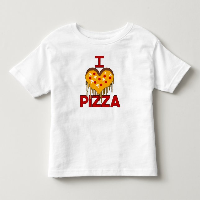 Die Liebe-Pizza des Kleinkindes Kleinkind T-shirt (Vorderseite)