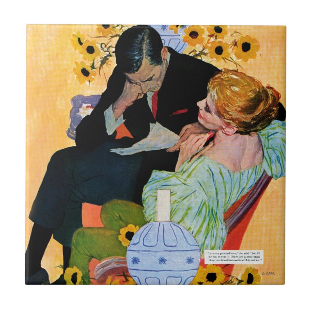 Die Liebe stirbt langsam Fliese (Vorderseite)