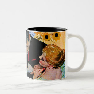 Die Liebe stirbt langsam Zweifarbige Tasse