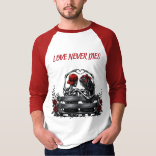 Die Liebe stirbt nie – Gothic Skelett-Paar für imm T-Shirt