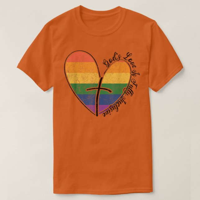 Die Liebe von Gütern ist eine Fahne für LGBTQ-Gay  T-Shirt (Design vorne)
