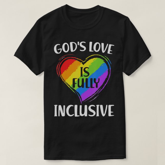 Die Liebe von Gütern ist vollständig inklusiver Ch T-Shirt (Design vorne)