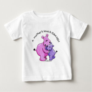 Die Liebe von Hippos-a Mutter ist groß! Baby T-shirt
