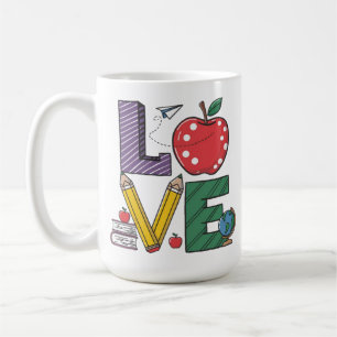 Die Liebe zum Unterrichten Feiern und Ehren Sie Pä Kaffeetasse