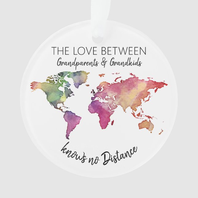 die Liebe zwischen Großeltern und Enkelkindern Ornament (Vorderseite)