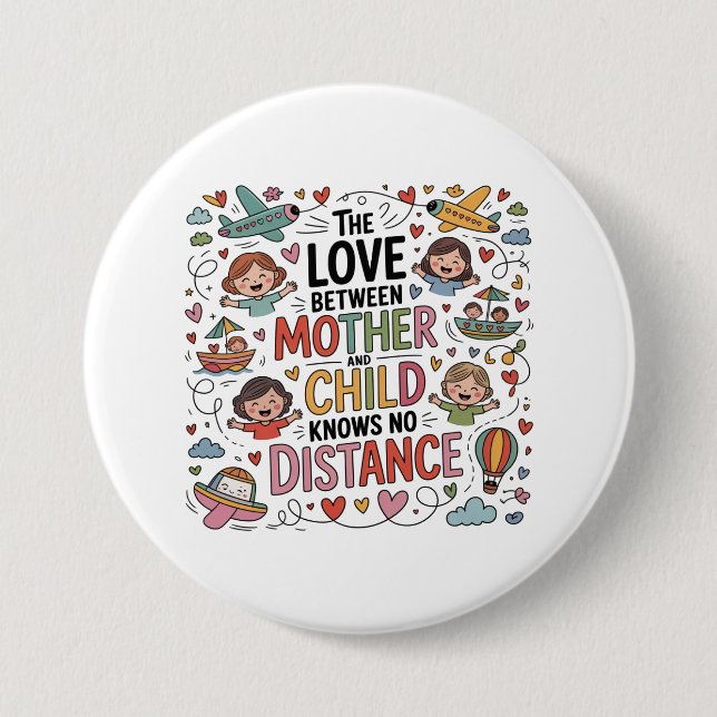 Die Liebe zwischen Mutter und Kind Button (Vorderseite)
