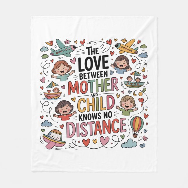 Die Liebe zwischen Mutter und Kind Fleecedecke (Vorderseite)