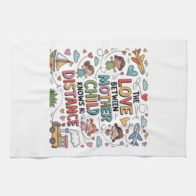 Die Liebe zwischen Mutter und Kind Geschirrtuch (Horizontal)