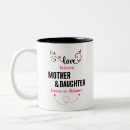 Die Liebe zwischen Mutter und Tochter entfernt die Zweifarbige Tasse