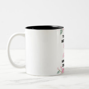 Die Liebe zwischen Mutter und Tochter weiß schwarz Zweifarbige Tasse