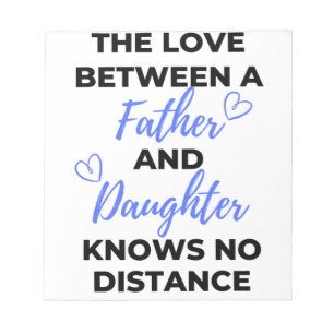 Die Liebe zwischen Vater und Tochter Black Notizblock
