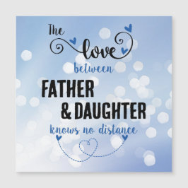 Die Liebe zwischen Vater und Tochter Distanzmagazi Magnetkarte