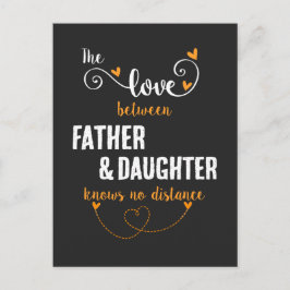 Die Liebe zwischen Vater und Tochter Postkarte
