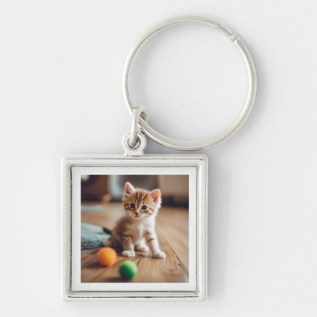 die liebende Katze Schlüsselanhänger (Vorne)