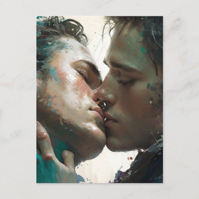 Die Liebenden Kiss Postcard Postkarte (Vorderseite)
