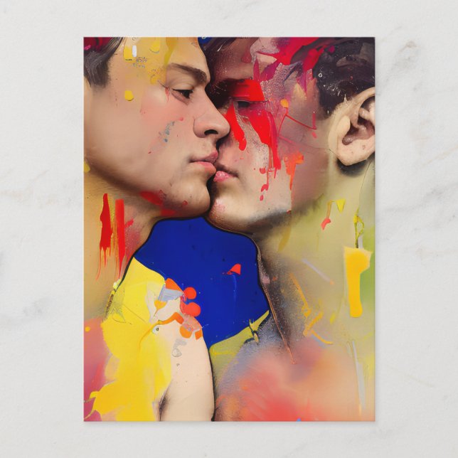 Die Liebenden Kiss Postcard Postkarte (Vorderseite)