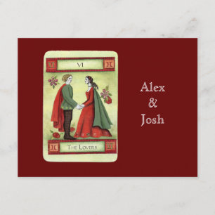 "Die Liebenden" Tarotkarte Einladung