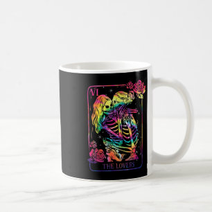 Die Liebenden Tarotkarte Goth Tie Dye küssende Les Kaffeetasse