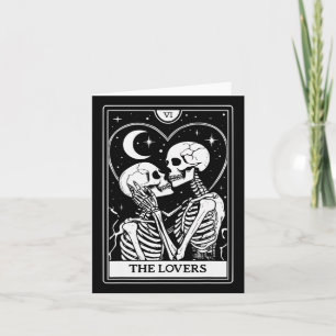 Die Liebenden Tarotkarte - Kissing Skeletons - Hal Karte