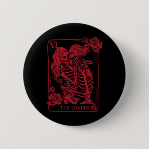 Die Liebenden Tarotkarte Küsst Lesbische Seelensch Button