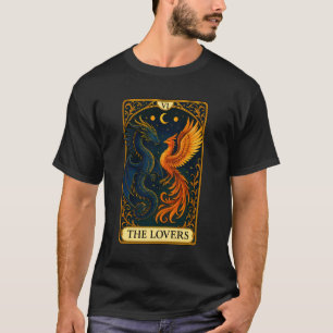 Die Liebenden Zwillingsflamme Phoenix Drache Tarot T-Shirt