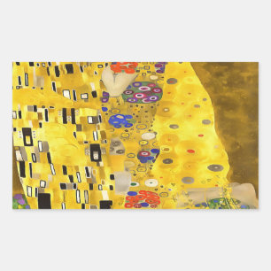 Die Liebhaber küssen Kunstharz akryllische Malerei Rechteckiger Aufkleber