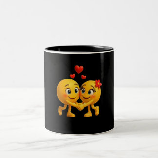 Die Liebhaber-Tasse Zweifarbige Tasse
