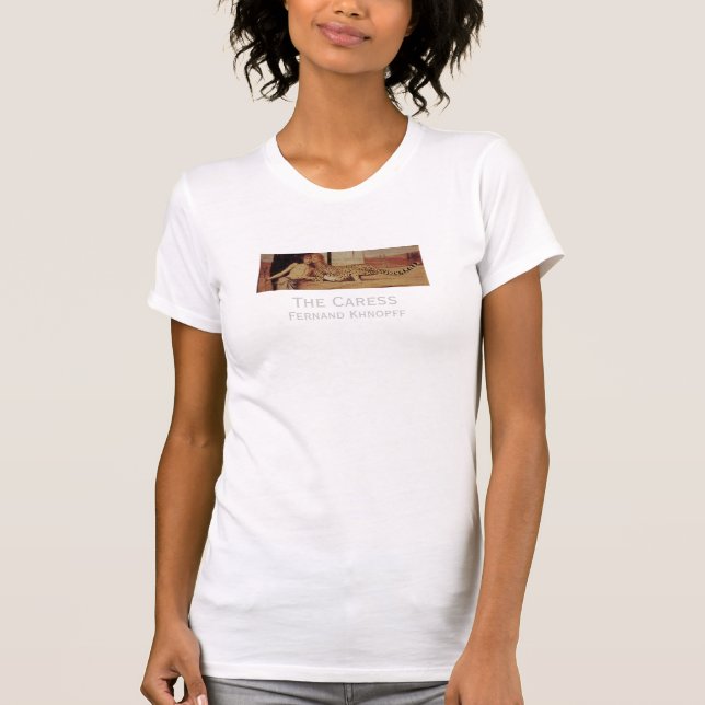 "Die Liebkosung" durch Fernand Khnopff T-Shirt (Vorderseite)