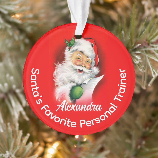 Die Lieblingsbeschäftigung des Weihnachtsmanns Per Ornament (Baum)