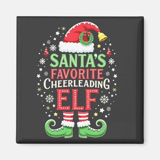Die Lieblingselfenfamilie des Weihnachtsmanns pass Magnet (Vorne)