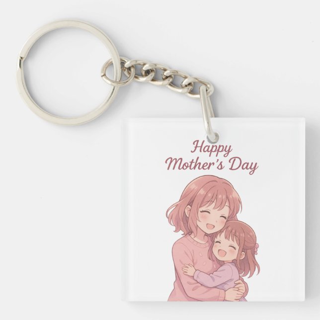 Die Lieblingsfarbenkarte der Mama Schlüsselanhänger (Vorderseite)