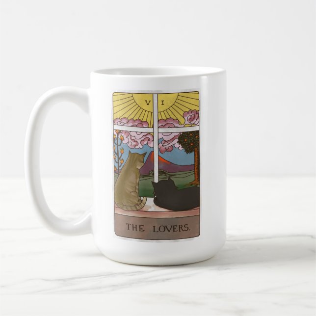 Die Lieblingskatalysator-Tarot-Karte Kaffeetasse (Links)