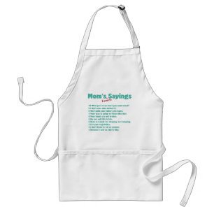 Die LieblingsRedewendungen der Mama auf Geschenken Schürze