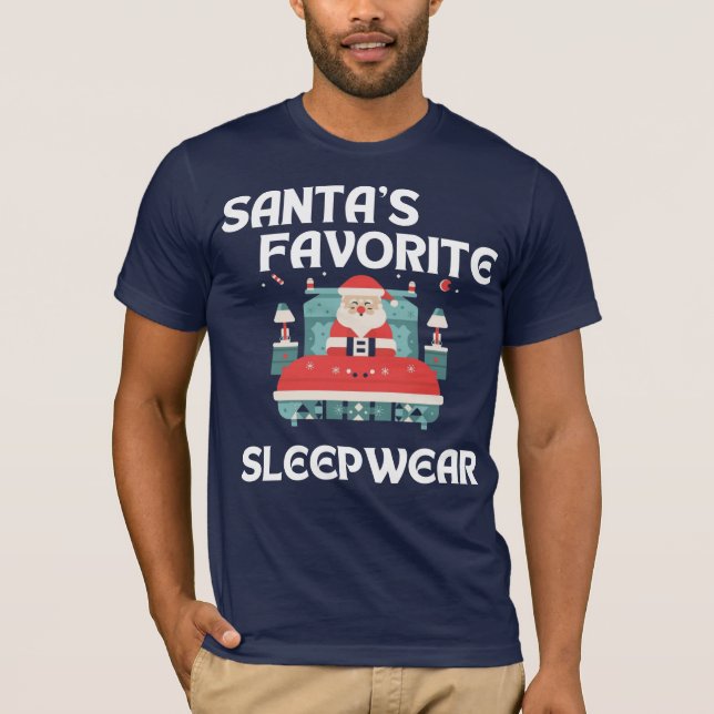 Die Lieblingsschläferin des Weihnachtsmanns T-Shirt (Vorderseite)