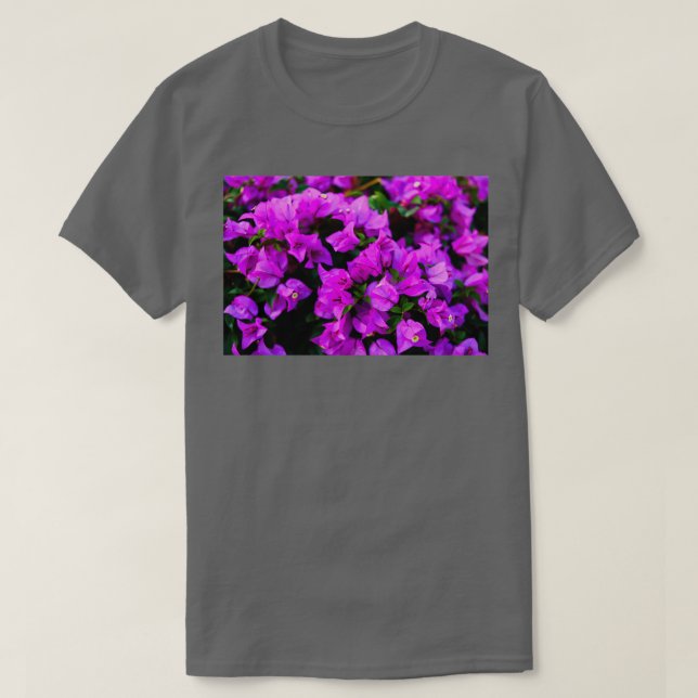Die lila Bougainvillea-Blume 3 T-Shirt (Design vorne)