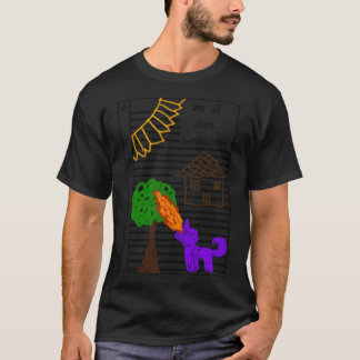 Die Lila Hund Von Mars Familie T-Shirt