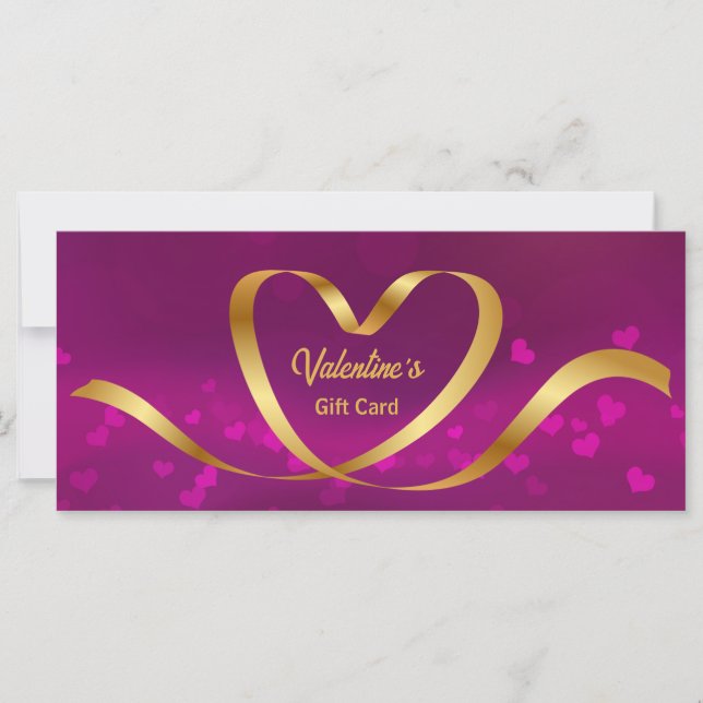 Die Lila Valentinstag-Geschenkkarte für das Herz R (Vorderseite)